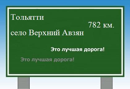 Расстояние Тольятти село Верхний Авзян расстояние Тольятти село Верхний Авзян как добраться