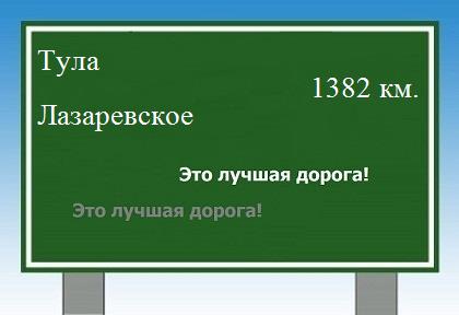 расстояние Тула - Лазаревское как добраться