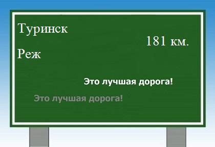 Маршрут от Туринска до Режа