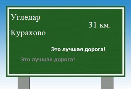 расстояние Угледар - Курахово как добраться