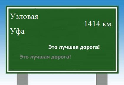 Маршрут от Узловой до Уфы