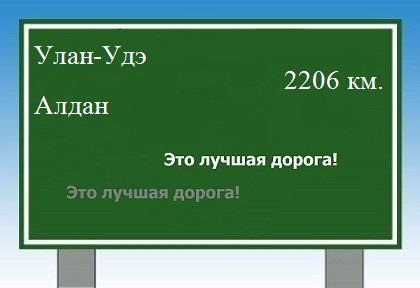 расстояние Улан-Удэ    Алдан как добраться