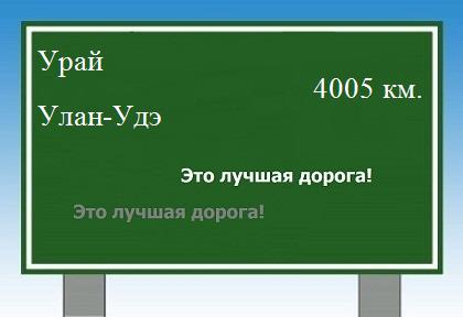 Маршрут от Урая до Улан-Удэ