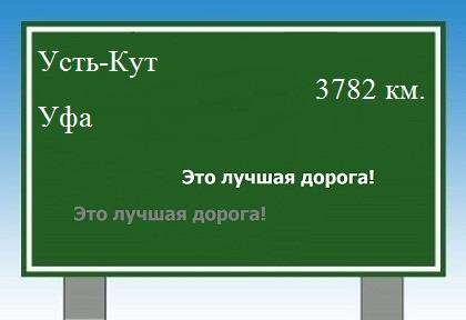Маршрут от Усть-Кута до Уфы