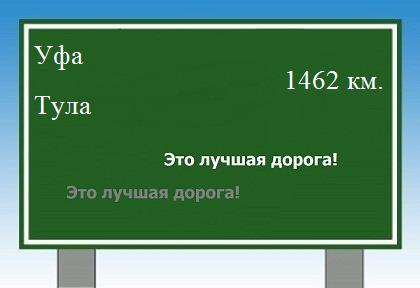 расстояние Уфа  &nbsp; Тула как добраться