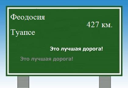 расстояние Феодосия  &nbsp; Туапсе как добраться