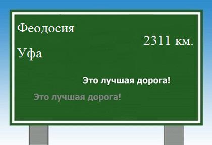 Карта от Феодосии до Уфы