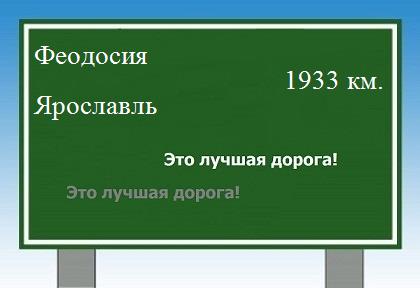 Маршрут от Феодосии до Ярославля