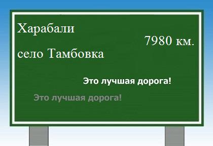 Маршрут Харабали - Тамбовка