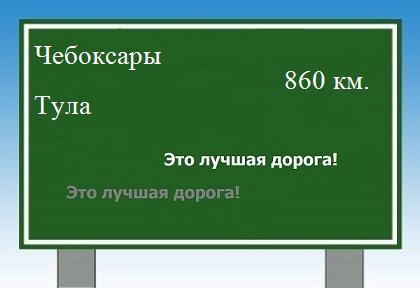 расстояние Чебоксары    Тула как добраться
