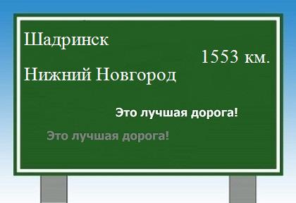 Маршрут от Шадринска до Нижнего Новгорода
