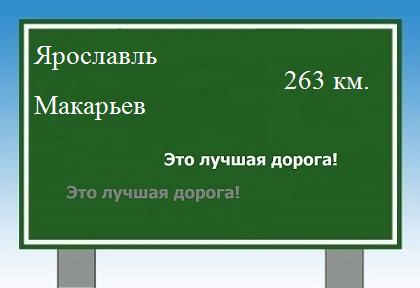 расстояние Ярославль    Макарьев как добраться