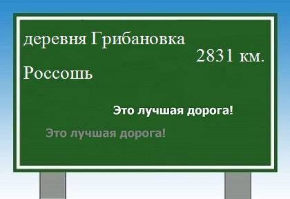 расстояние деревня Грибановка    Россошь как добраться