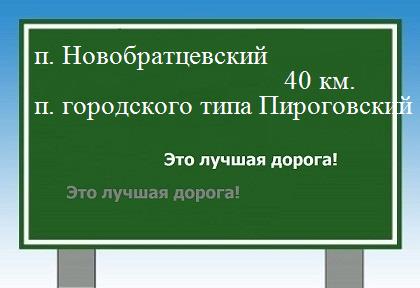 Расстояние поселок Новобратцевский поселок городского типа Пироговский расстояние поселок Новобратцевский поселок городского типа Пироговский как добраться