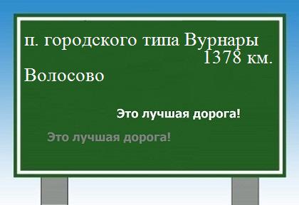 Маршрут поселок городского типа Вурнары - Волосово