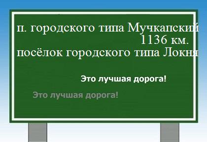 расстояние поселок городского типа Мучкапский    посёлок городского типа Локня как добраться
