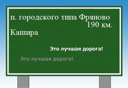 Расстояние поселок городского типа Фряново Кашира расстояние поселок городского типа Фряново Кашира как добраться