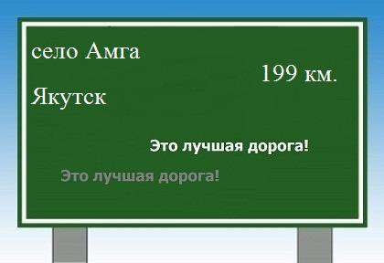 расстояние село Амга - Якутск как добраться