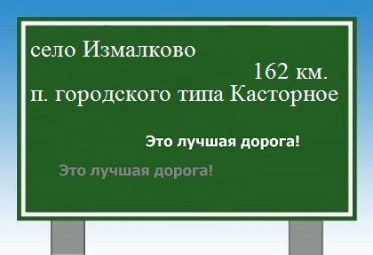 расстояние село Измалково    поселок городского типа Касторное как добраться