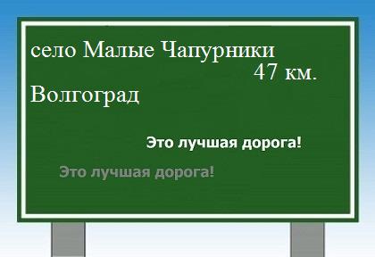 Карта от села Малые Чапурники до Волгограда