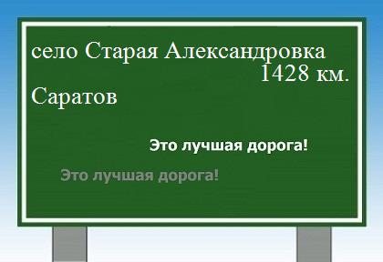 Карта село Александровка - Саратов